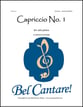 Capriccio No. 1 piano sheet music cover